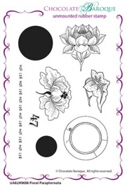 Floral Paraphernalia Elements unmounted rubber stamp set - A6